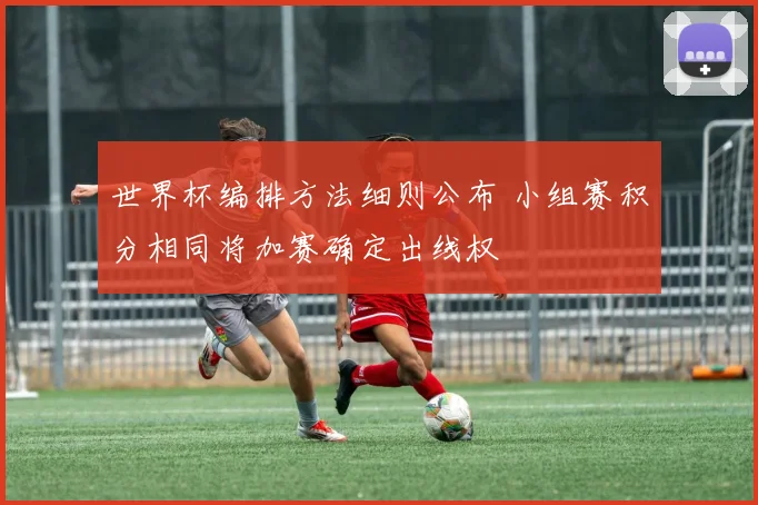 世界杯编排方法细则公布 小组赛积分相同将加赛确定出线权