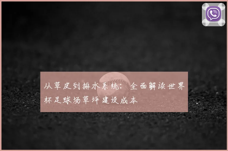 从草皮到排水系统：全面解读世界杯足球场草坪建设成本